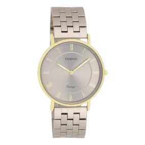 Taupe OOZOO watch with taupe stainless steel bracelet - C20368