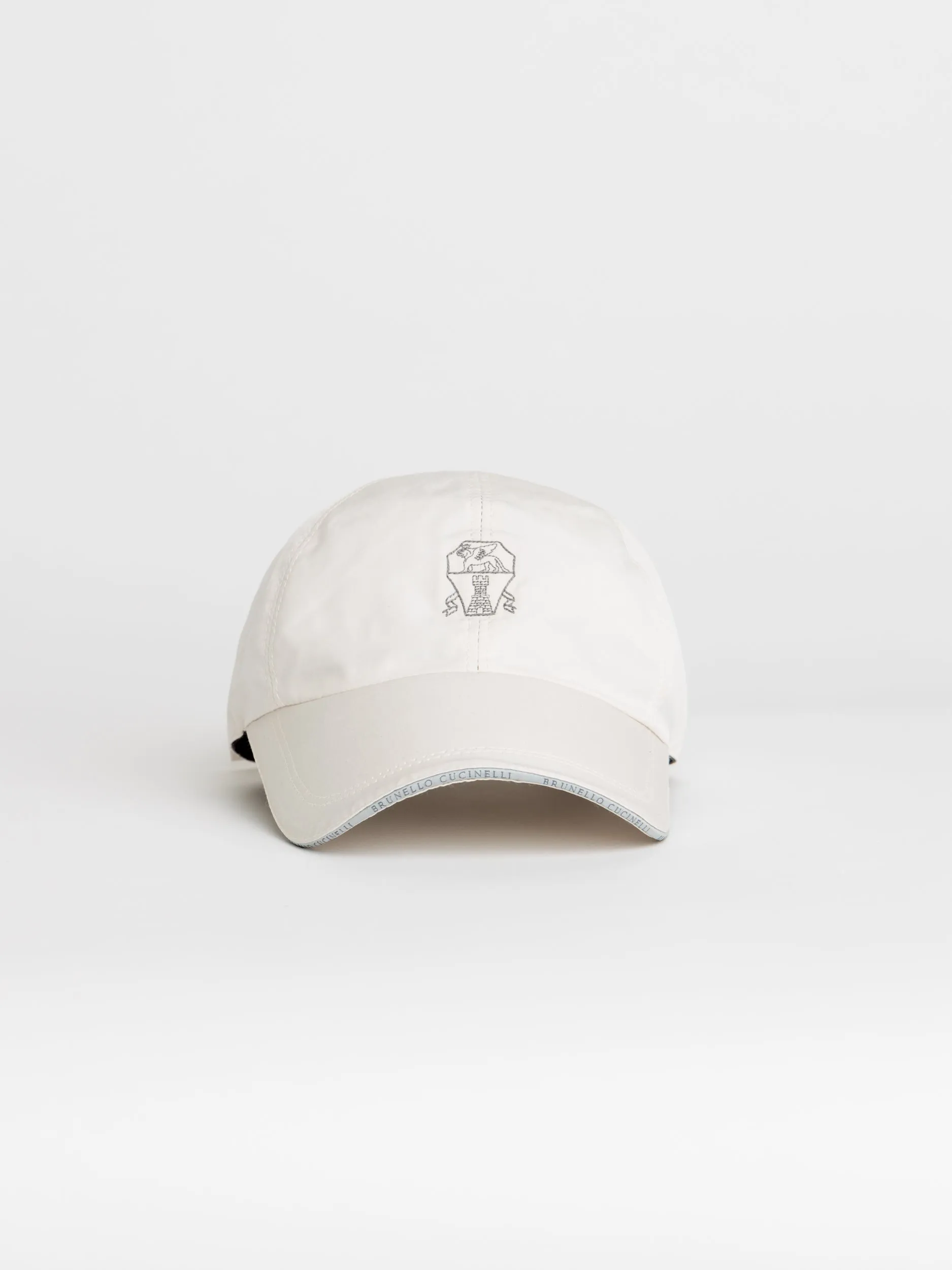 White Water-Resistant Microfiber Baseball Cap