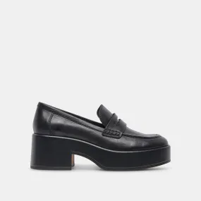 YANNI LOAFERS BLACK LEATHER